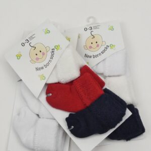 Badstof Baby Sokjes 3 Pak.